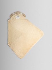 JoJo Maman Bébé Neutral Lion Character Hooded Towel - Image 5 of 6