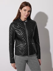 Star by Julien MacDonald PU Front Zip Jacket - Imagen 3 de 6