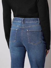 Star by Julien MacDonald Blue Eyelet Trim Boyfriend Jeans - Image 5 of 6