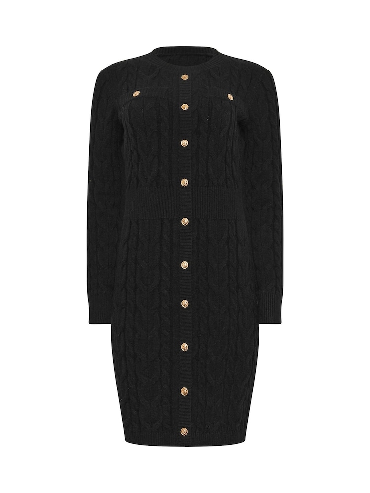 Star by Julien MacDonald Cable Button Knitted Dress - Imagen 6 de 6 Star by Julien MacDonald Cable Button Knitted Dress - Imagen 6 de 6