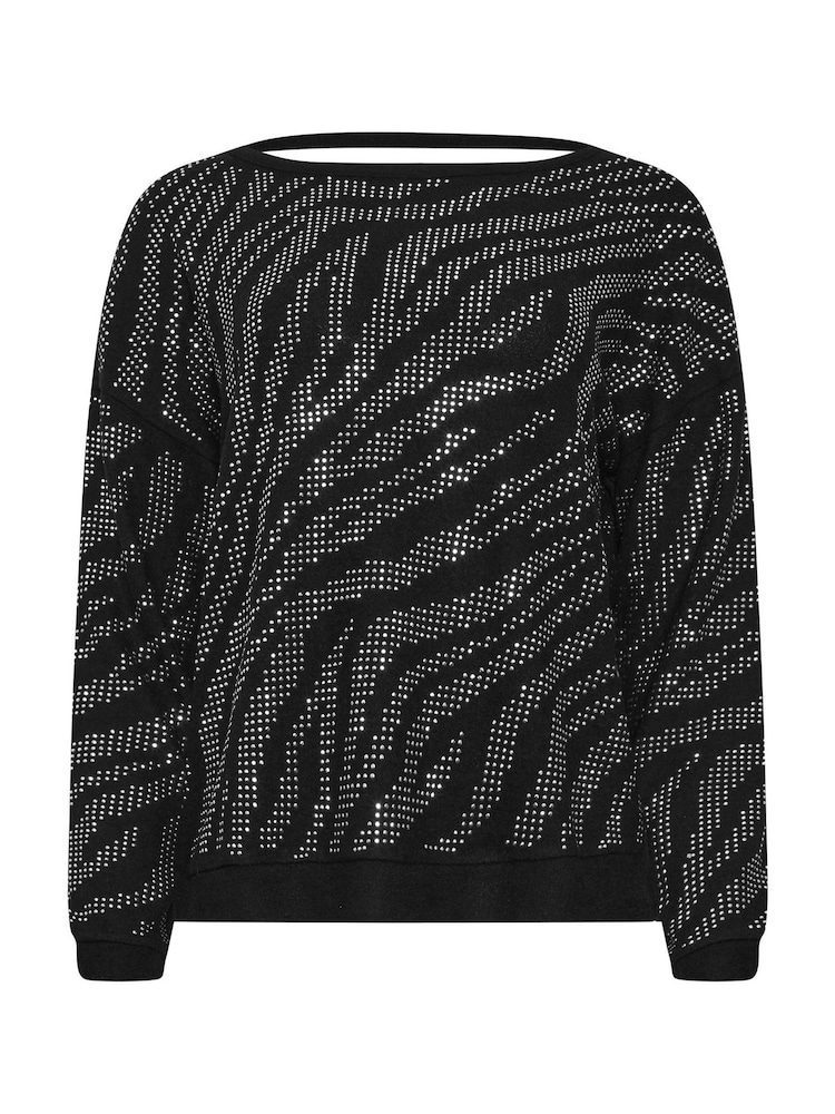 Star by Julien MacDonald Black Animal Diamante Jumper - Image 6 of 6