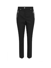 Star by Julien MacDonald Black Zip Detail Tapered Trousers - Image 6 of 6