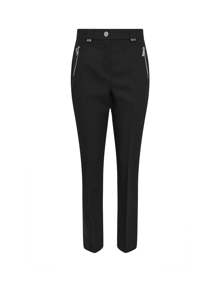 Star by Julien MacDonald Black Zip Detail Tapered Trousers - Image 6 of 6