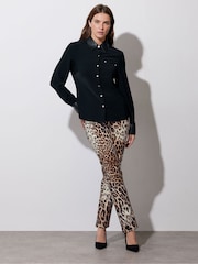 Star by Julien MacDonald Black PU Trim Shirt - Image 5 of 6