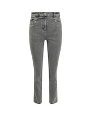 Star by Julien MacDonald Grey Eyelet Trim Boyfriend Jeans - Image 6 of 6