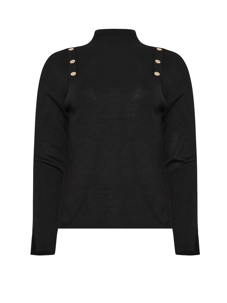 Negro - Star by Julien MacDonald Button Detail Knitted Jumper - Imagen 6 de 6 Negro - Star by Julien MacDonald Button Detail Knitted Jumper - Imagen 6 de 6