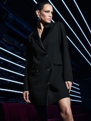 Star by Julien MacDonald Tuxedo Button Detail Dress - Image 2 of 6