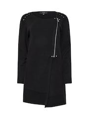 Star by Julien MacDonald Black Eyelet Zip-Up Cardigan - Image 6 of 6