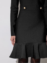 Star by Julien MacDonald Black Bodycon Frill Detail Dress - Image 5 of 6
