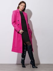 Star by Julien MacDonald Button Detail Long Coat - Imagen 1 de 6