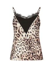 Star by Julien MacDonald Beige Brown Leopard Print Cami Top - Image 6 of 6