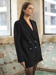 Star by Julien MacDonald Black Double Breasted Tailored Jacket - Image 3 of 7