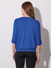 Синий - Star by Julien MacDonald Diamante Detail Grown On Sleeve Top - Изображение 3 из 5