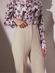 Star by Julien MacDonald High Waisted Darted Cream Trousers - Image 4 of 5