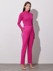 Star by Julien MacDonald Pink Button Detail Knitted Jumper - Image 5 of 6