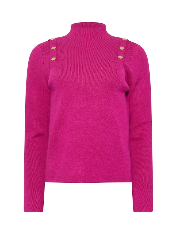 Star by Julien MacDonald Pink Button Detail Knitted Jumper - Image 6 of 6
