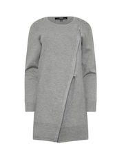 Star by Julien MacDonald Grey Eyelet Zip-Up Cardigan - Image 6 of 6