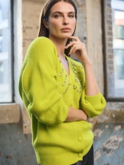 Star by Julien MacDonald Green Embellished Gem Cardigan - Image 3 of 6