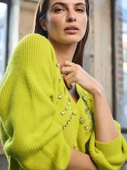 Star by Julien MacDonald Green Embellished Gem Cardigan - Image 4 of 6