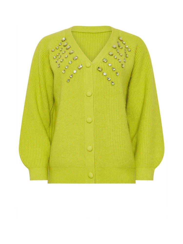 Star by Julien MacDonald Green Embellished Gem Cardigan - Image 6 of 6