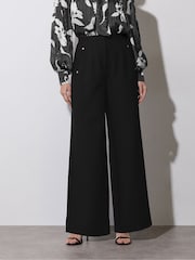 Star by Julien MacDonald Black Wide Leg Trousers - Image 2 of 5