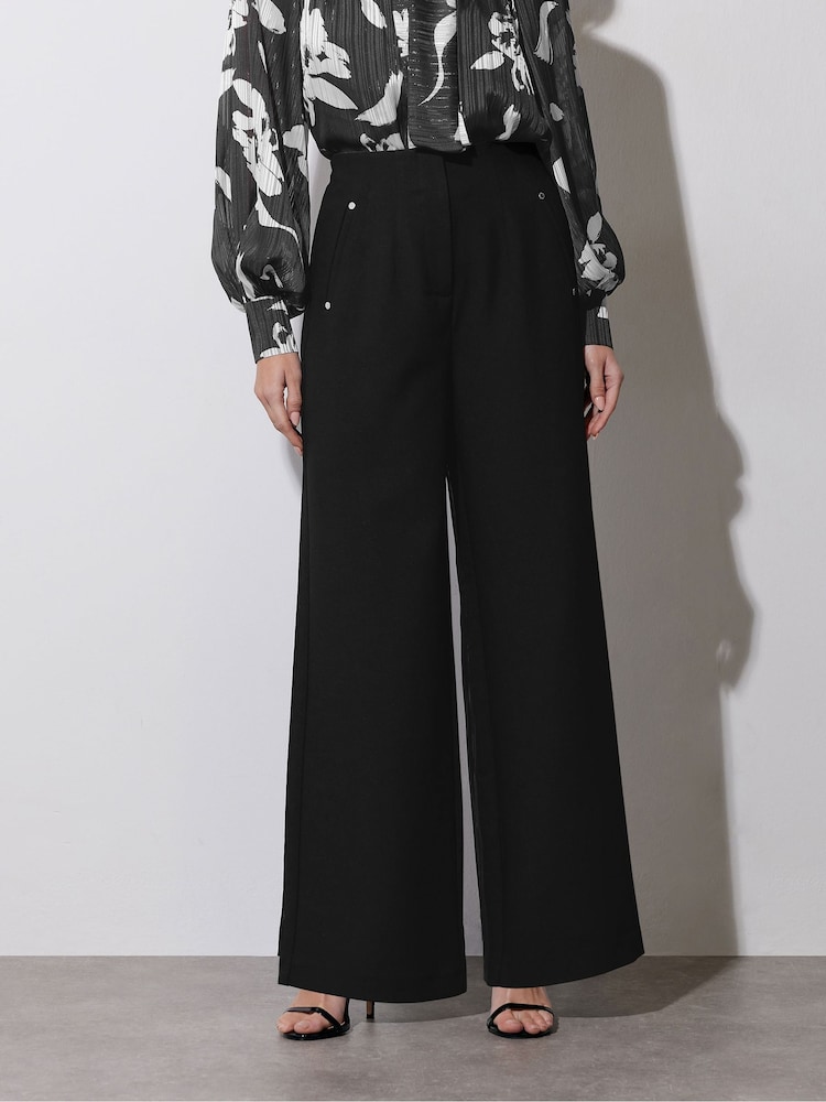 Star by Julien MacDonald Black Wide Leg Trousers - Image 2 of 5