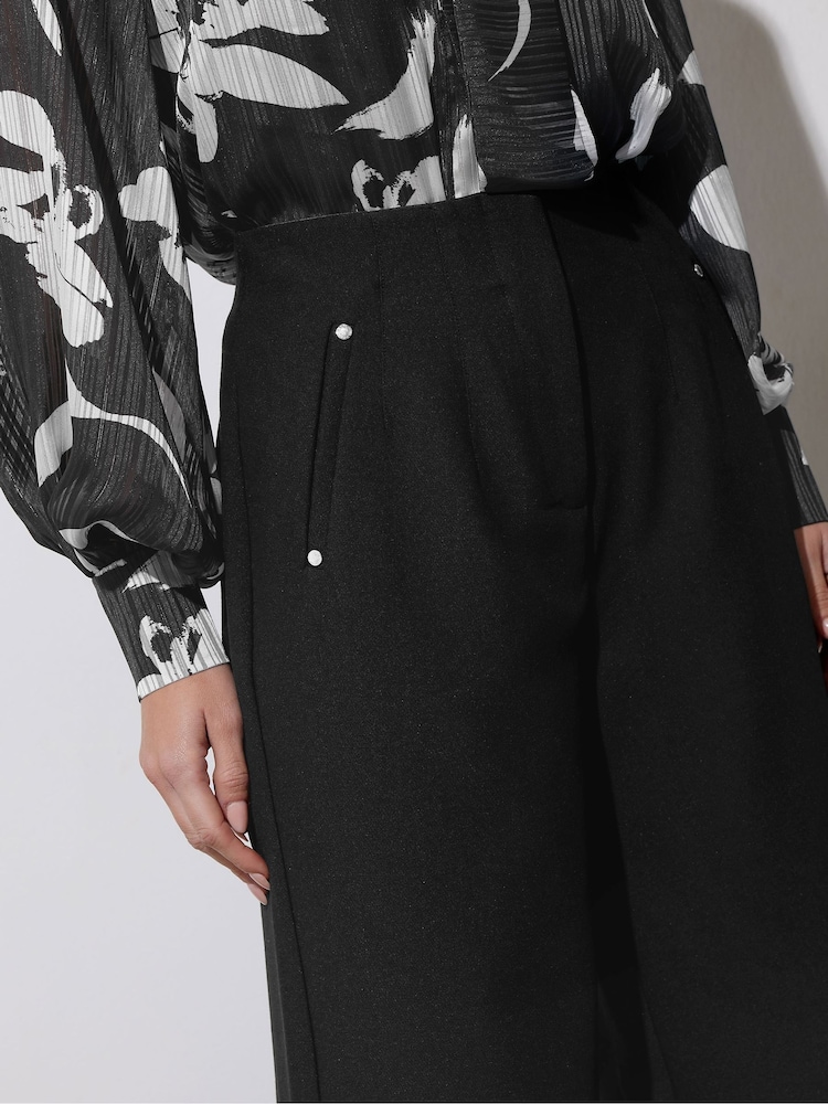 Star by Julien MacDonald Black Wide Leg Trousers - Image 4 of 5
