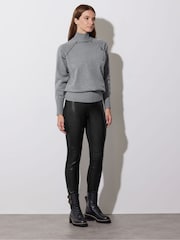 Star by Julien MacDonald Grey Studded Raglan Rollneck Jumper - Image 3 of 6