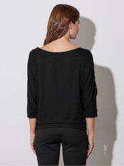 Star by Julien MacDonald Black Diamante Star Detail Top - Image 2 of 5