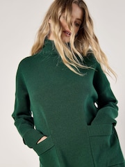 Apricot Green Two Pocket Roll Neck Jumper - Image 2 of 4