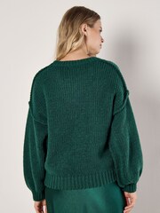 Apricot Green 3D Daisy Applique Jumper - Image 3 of 5