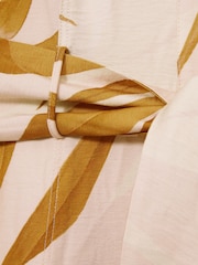 Reiss Morgan Palm-Print Sleeveless Shirt Dress - Image 6 of 6