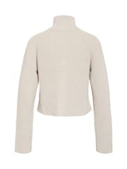 NOISY MAY Long Sleeve Funnel Neck Zip Knitted Cardigan - Slika 2 iz 3