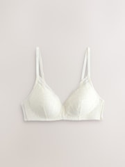 Red/Cream Pad Non Wire Lace Detail Ultimate Comfort Bras 2 Pack - Image 9 of 13