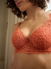 Rust Pad Balcony A-E Lace Ultimate Comfort Bra - Image 5 of 8