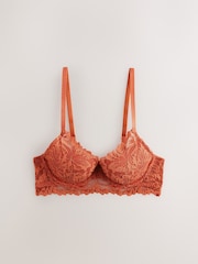 Rust Pad Balcony A-E Lace Ultimate Comfort Bra - Image 6 of 8