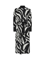 Star by Julien MacDonald Black Animal Print Intarsia Jumper Dress - Image 6 of 6