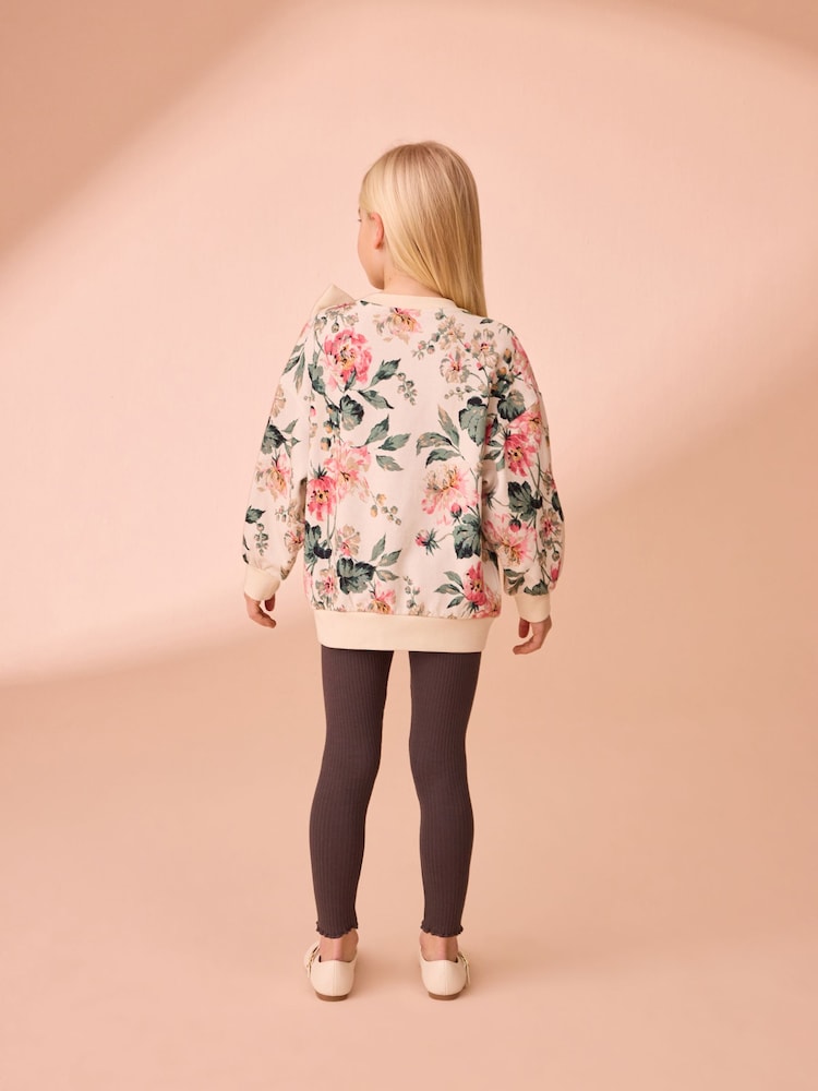Laura Ashley Romilly Floral Sweatshirt and Ribbed Leggings Set - Bild 2 von 10 Laura Ashley Romilly Floral Sweatshirt and Ribbed Leggings Set - Bild 2 von 10