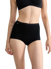Negro - Pack de 6 braguitas grandes Basic+ de Sloggi - Imagen 2 de 5