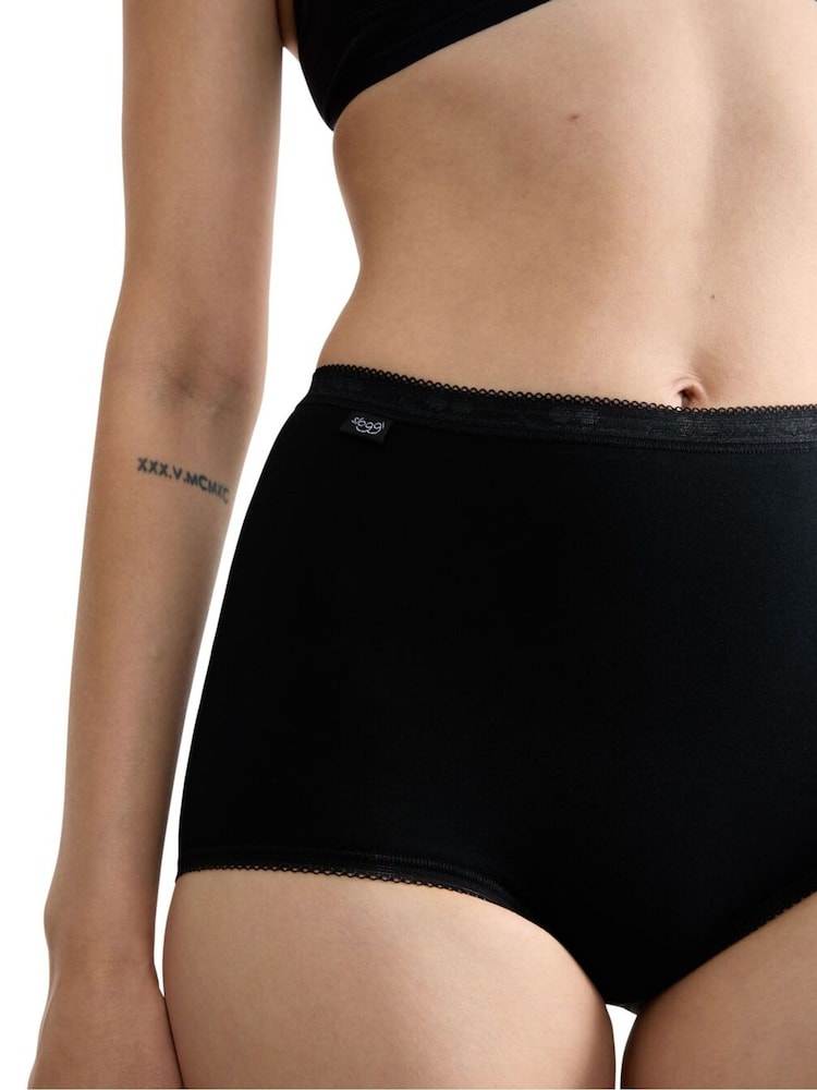 Negro - Pack de 6 braguitas grandes Basic+ de Sloggi - Imagen 5 de 5