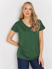 Long Tall Sally Green Modal T-Shirts 2 Pack - Image 2 of 8