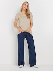 Long Tall Sally Green Modal T-Shirts 2 Pack - Image 4 of 8