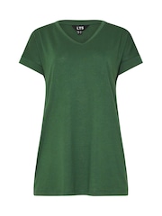 Long Tall Sally Green Modal T-Shirts 2 Pack - Image 7 of 8