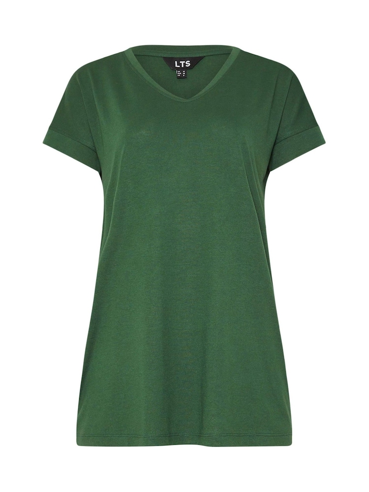 Long Tall Sally Green Modal T-Shirts 2 Pack - Image 7 of 8