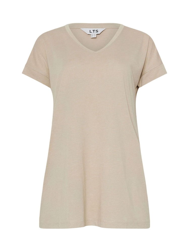 Long Tall Sally Green Modal T-Shirts 2 Pack - Image 8 of 8