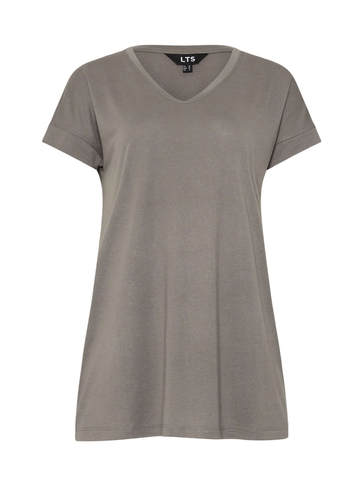 Long Tall Sally Dark Green Modal T-Shirts 2 Pack - Image 8 of 8