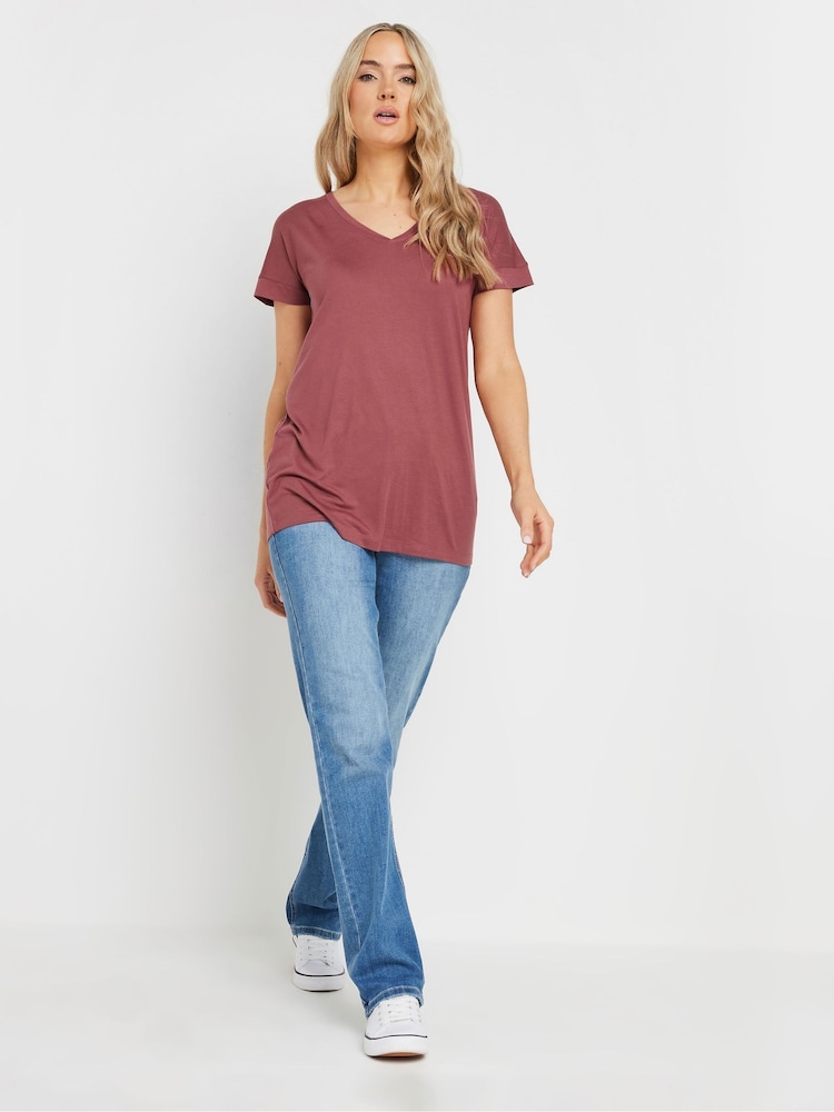 Long Tall Sally Blue Modal T-Shirts 2 Pack - Image 5 of 8