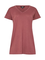Long Tall Sally Blue Modal T-Shirts 2 Pack - Image 7 of 8