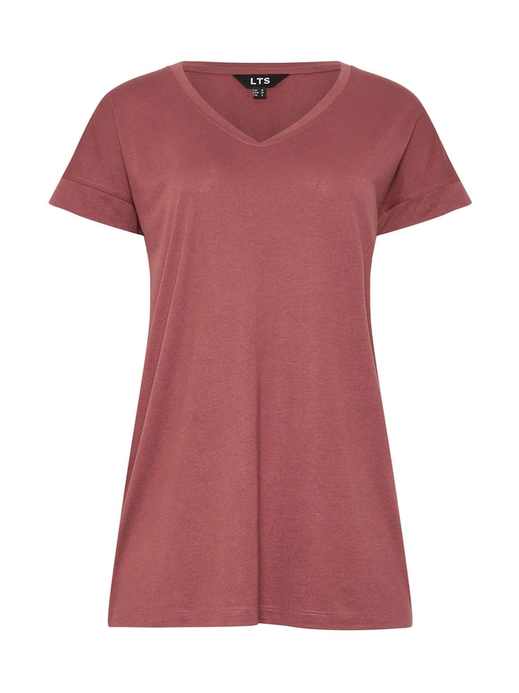 Long Tall Sally Blue Modal T-Shirts 2 Pack - Image 7 of 8