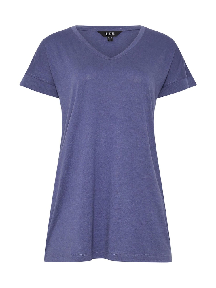Long Tall Sally Blue Modal T-Shirts 2 Pack - Image 8 of 8